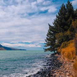 Scenic view of sea against sky