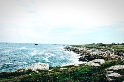 Scenic view of sea against sky