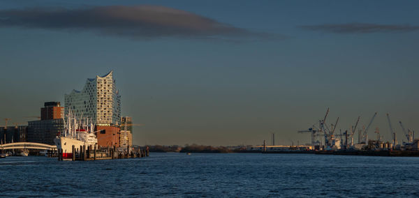 View of city at waterfront