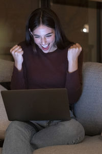 Happy woman