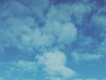 Low angle view of cloudy sky