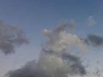 Low angle view of clouds in sky