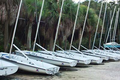 Boats in river