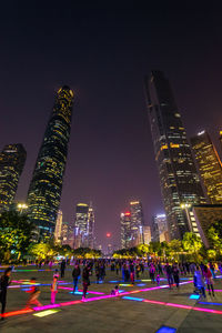 Guangzhou city center night