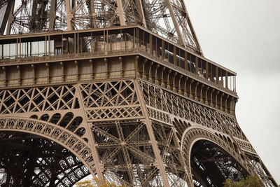 Low angle view of eiffel tower