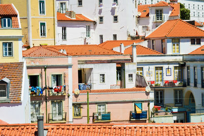 Residential buildings in city