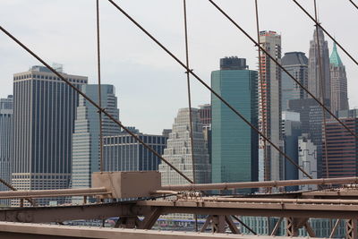 Modern buildings against sky in city