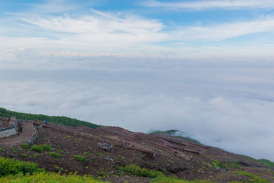 Scenic view of landscape against sky