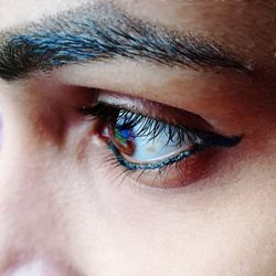 Close-up portrait of human eye