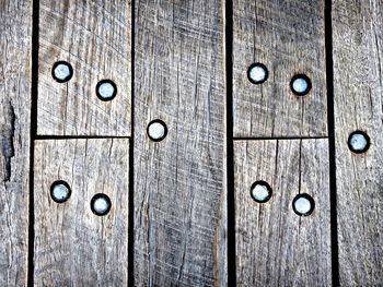 Close-up of wooden plank