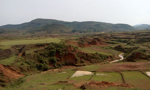 Scenic view of mountains