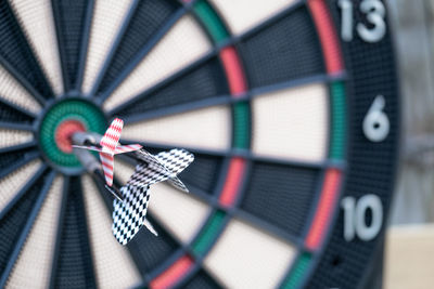 Close-up of multi colored umbrella