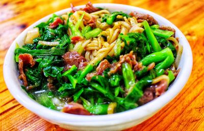 Close-up of salad in bowl