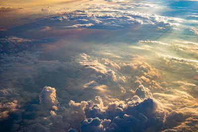 Aerial view of cloudscape