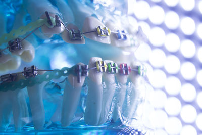 Close-up of dental equipment