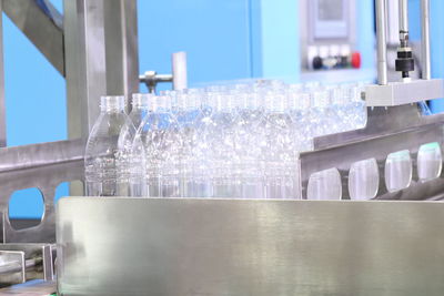 Glass of water on table