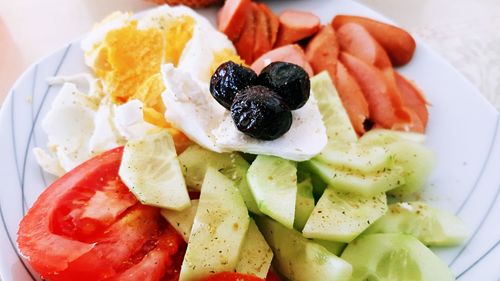 Close-up of food in plate