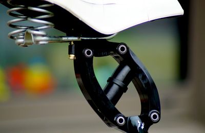 Close-up of bicycle wheel