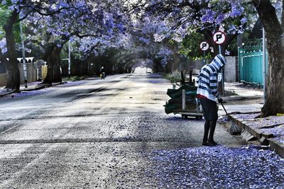 Man walking in city