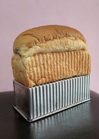 Close-up of bread on table