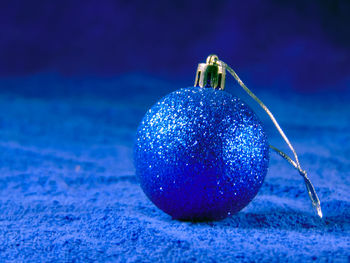 Close-up of bauble on field