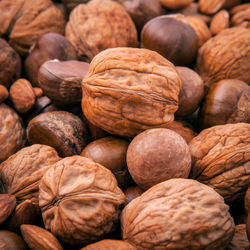 Full frame shot of nuts