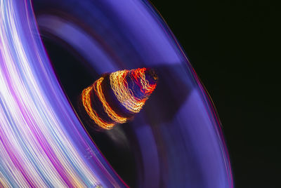 Close-up of illuminated light painting