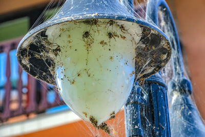 Close-up of glass container