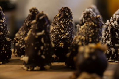 Close-up of cake on table