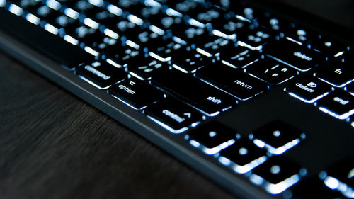 Close-up of computer keyboard