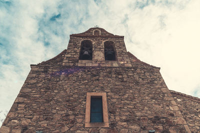 Low angle view of building against sky