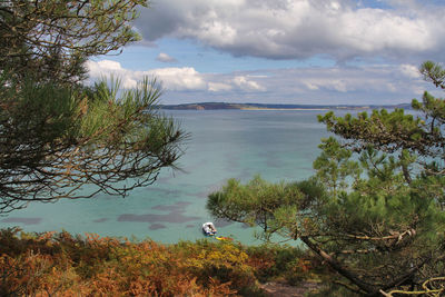 Scenic view of sea against sky