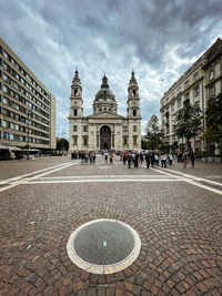 View of buildings in city