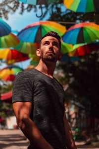 Istanbul colorful umbrella 