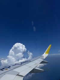 Airplane flying in sky