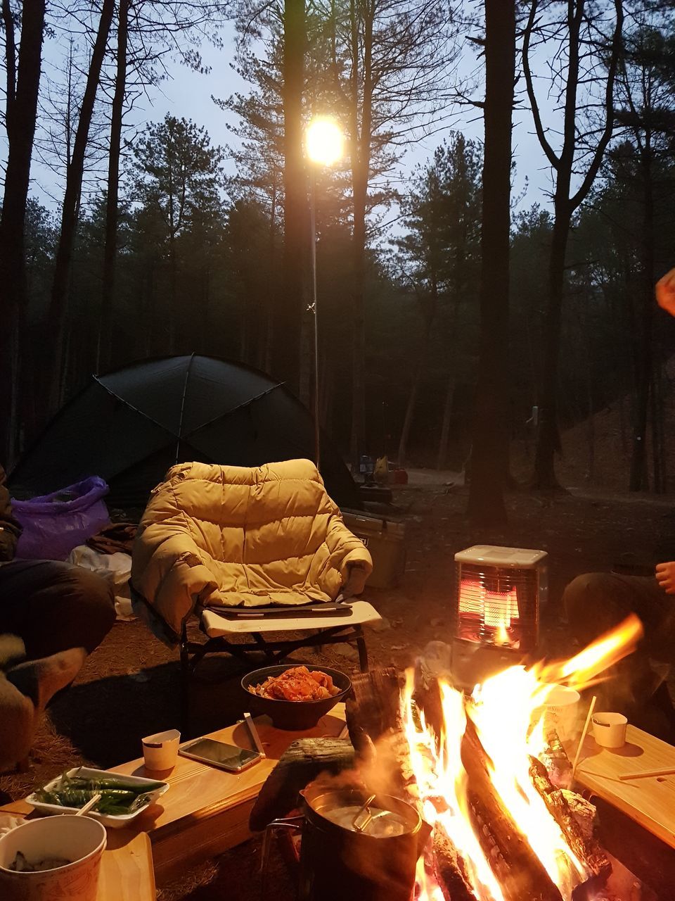 burning, flame, night, heat - temperature, camping, outdoors, tree, illuminated, no people, bonfire, fire pit, nature