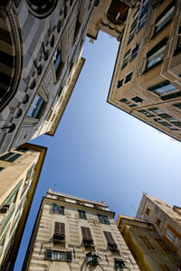 Low angle view of buildings against sky