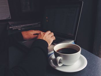 Coffee cup with coffee cup