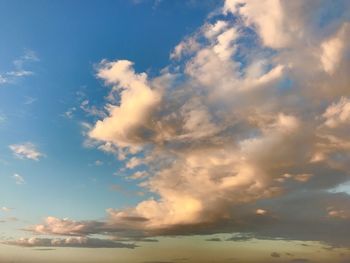 Low angle view of sky during sunset