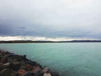 Scenic view of sea against sky