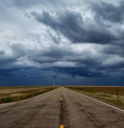 Road against sky