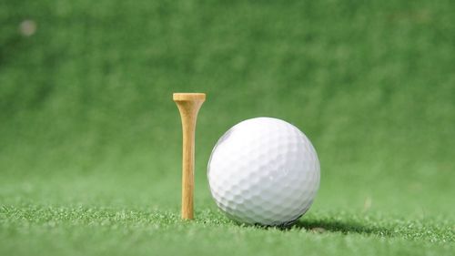 Close-up of ball on table