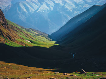 Scenic view of mountains