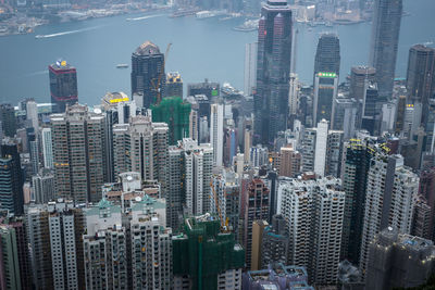 High angle view of cityscape