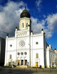 Low angle view of church against sky