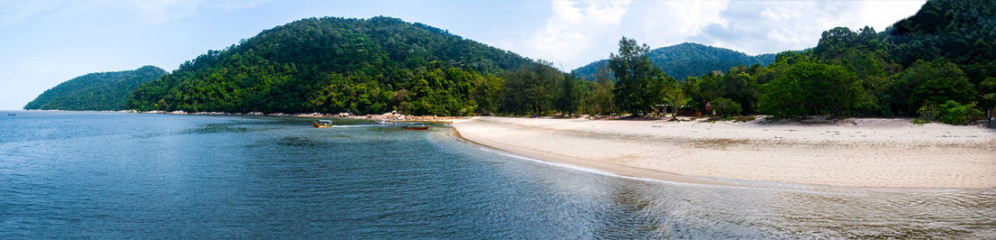 Panoramic shot of sea against sky