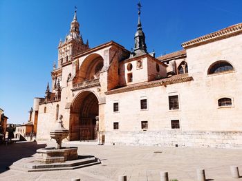 View of historic building against clear sky