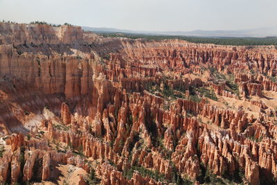 View of rock formations