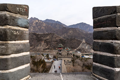 Group of people in front of a temple