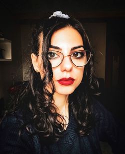 Portrait of beautiful young woman